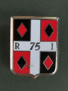 France Army 75° Régiment d'Infanterie Pocket Crest