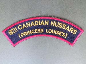 Canada Army The 8th Canadian Hussars (Princess Louise's) Shoulder Title