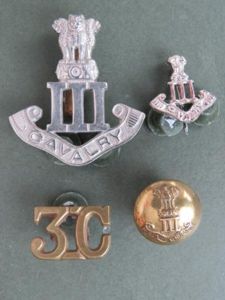 India Army Post 1947 3rd Cavalry Headdress Badges, Shoulder Title …