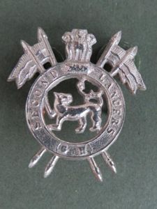 India Army Post 1947 2nd Lancers 'Gardners Horse' Headdress Badge