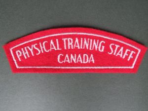 Canada Army Post WW2 Physical Training Staff Canada Shoulder Title