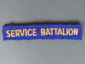 Canada 'Service Battalion' Shoulder Titles