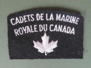 Canada 'Cadets De La Marine' Royal Du Canada Shoulder Title