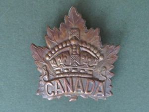 Canada WW1 'Overseas' General Service Cap Badge