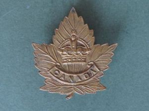 Canada WW1 General Service Collar Badge