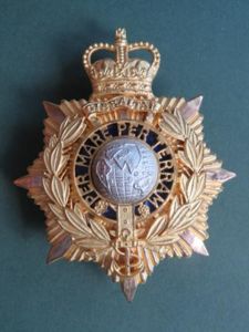 Royal Marines Officer's Post 1954 Helmet Plate