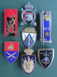 Belgium Army 7 Pre 1980's Pocket Crests