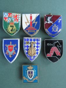 Belgium Army 7 Pre 1980's Pocket Crests