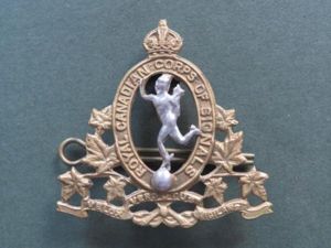 Canada WW2 Royal Canadian Corps of Signals Cap Badge