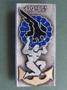 France 420e B.C.S. (Bataillon de Commandement et Soutien) Pocket Crest