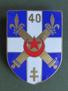 France 40° Régiment d'Artillerie Pocket Crest