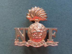 British Army 1960's The Royal Northumberland Fusiliers Shoulder Title