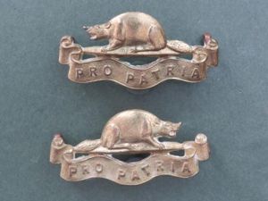 Canada Royal Canadian Regiment Collar Badges