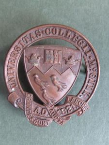 Canada Officer Training Corps McGill University Toronto Cap Badge