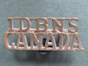 Canada '1D BN.S CANADA' (1st Depot Battalion, Canada) Shoulder Title