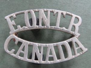 Canada The 2nd Battalion 'Eastern Ontario Regiment' Shoulder Title