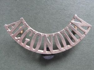 Canada The 'Algonquin' Regiment Shoulder Title