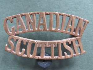 Canada 2nd Battalion 'Canadian Scottish' Shoulder Title