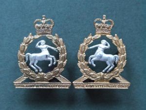 British Army Post 1953 Royal Army Veterinary Corps Officers' Collar …