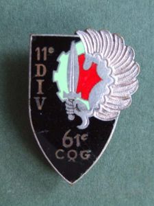 France Parachute Division 61° Company de Quartier Général, 11° D.P …