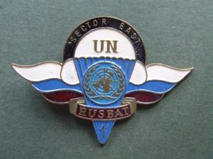 Russian Federation UN SECTOR EAST 'RUSBAT 1' Breast Badge