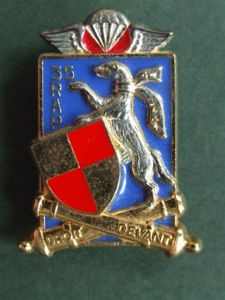 France 35e R.A.P. (Airborne Artillery Regiment) Pocket Crest
