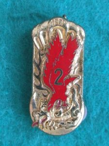 France 2nd Company 1er R.C.P. (Regiment Chasseurs Parachutistes) Pocket Crest