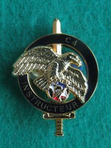 France C.N.E.C C4 Commando Instructor Pocket Crest