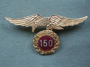 Spain Airborne 150 Parachute Jumps Award Badge