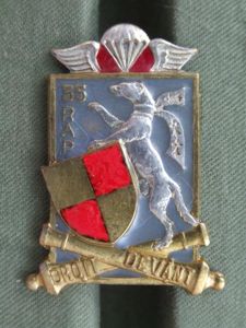 France 35e R.A.P. (Airborne Artillery Regiment) Pocket Crest