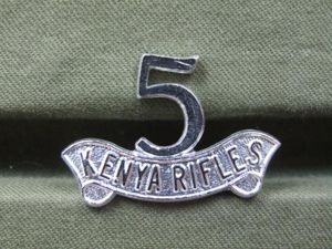 Kenya Army 5th Kenya Rifles Cap Badge