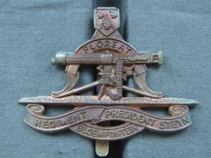 Republic of South Africa Regiment President Steyn Cap Badge