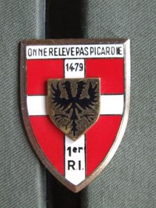 France 1st Infantry Regiment Pocket Crest