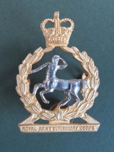 British Army Post 1953 Royal Army Veterinary Corps Officer's Cap …
