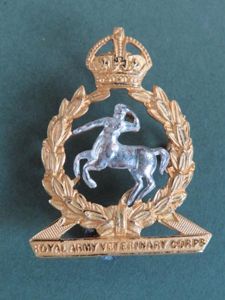 British Army Pre 1953 Royal Army Veterinary Corps Officer's Collar …