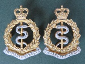 British Army Post 1953 Royal Army Medical Corps Officer's Collar …