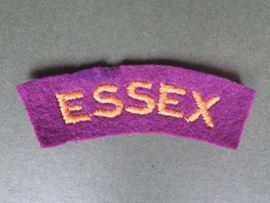 British Army Post WW2 The Essex Regiment Shoulder Title