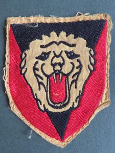 Belgium Army Post WW2 2nd Infantry Division Formation Sign