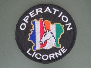 France Foreign Legion 'Operation LICORNE' Shoulder Patch
