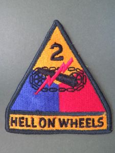 USA Army 1980's 2nd Armoured Division Arm Patch