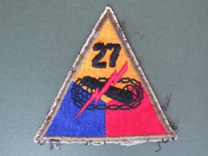 USA Army WW2 27th Armoured Division Arm Patch