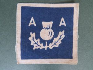 British Army WW2 Royal Artillery 3rd Anti-Aircraft Division Formation Sign