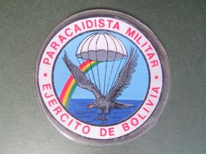 Bolivia Army Airborne School Shoulder Patch