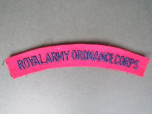 British Army Post WW2 Royal Army Ordnance Corps Shoulder Title