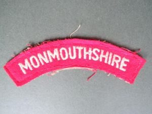 British Army WW2 The Monmouthshire Regiment Shoulder Title