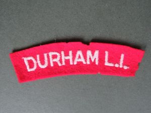 British Army WW2 Durham Light Infantry Shoulder Title