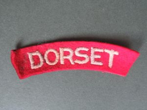 British Army WW2 The Dorsetshire Regiment Shoulder Title