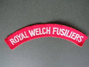British Army Post WW2 The Royal Welch Fusiliers Shoulder Title