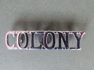 British Commonwealth 'COLONY' Shoulder Title