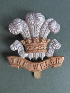 British Army The Welsh Regiment Cap Badge